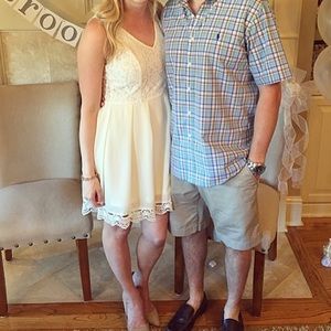 White cocktail dress